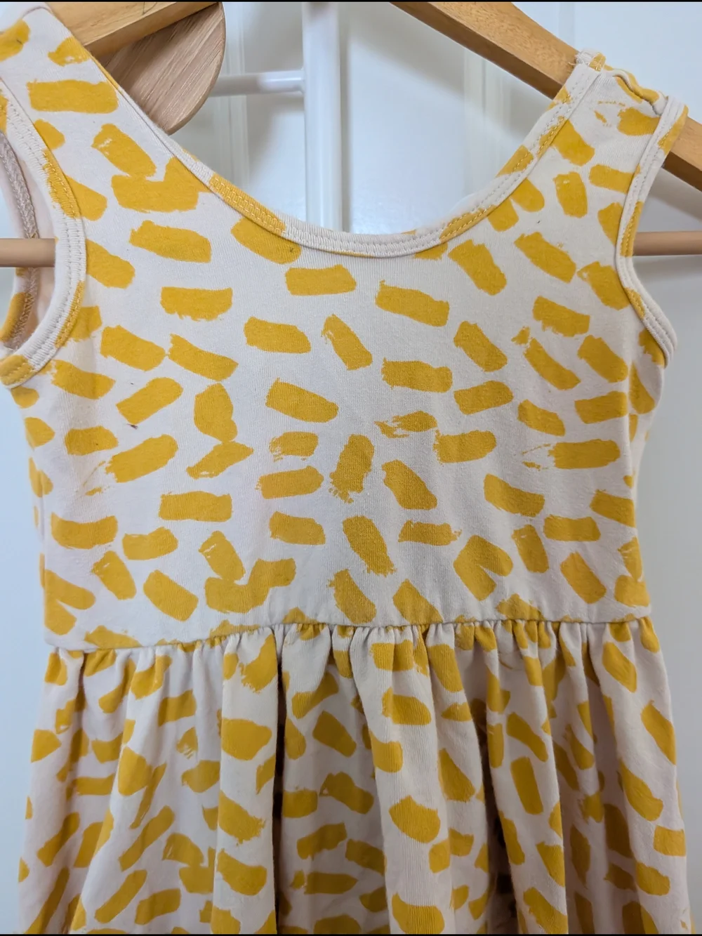 Alice + Ames Yellow Print Tank Dress
